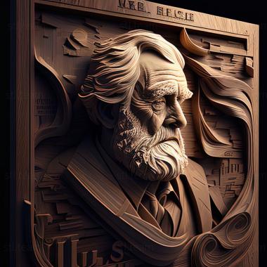 3D model Les Miserables Victor Hugo 1862 (STL)